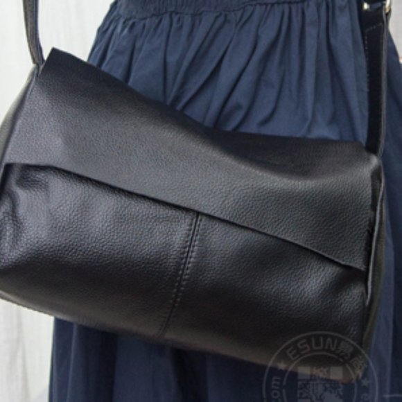 Casual Soft Leather Crossbody Bag